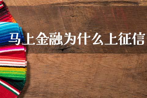 马上金融为什么上征信_https://wap.jnlaobingbanjia.com_证券公告_第1张
