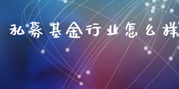私募基金行业怎么样_https://wap.jnlaobingbanjia.com_证券公告_第1张