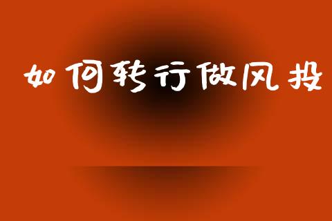 如何转行做风投_https://wap.jnlaobingbanjia.com_基金分析_第1张