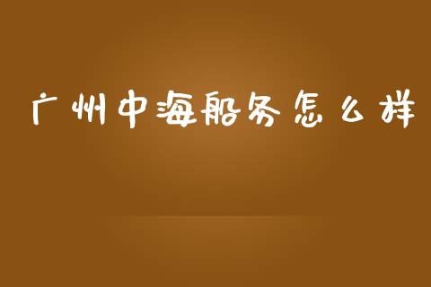 广州中海船务怎么样_https://wap.jnlaobingbanjia.com_基金分析_第1张