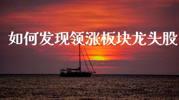 如何发现领涨板块龙头股_https://wap.jnlaobingbanjia.com_财务管理_第1张