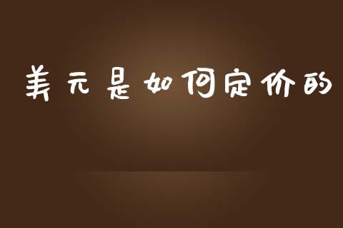 美元是如何定价的_https://wap.jnlaobingbanjia.com_财务管理_第1张