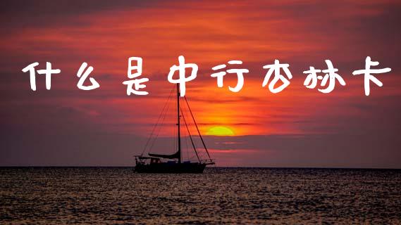 什么是中行杏林卡_https://wap.jnlaobingbanjia.com_财经资讯_第1张