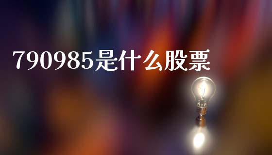 790985是什么股票_https://wap.jnlaobingbanjia.com_财务管理_第1张