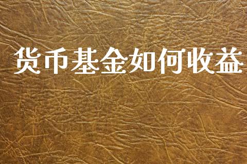 货币基金如何收益_https://wap.jnlaobingbanjia.com_财务管理_第1张