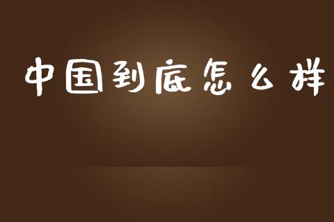 中国到底怎么样_https://wap.jnlaobingbanjia.com_金融理财_第1张