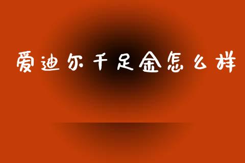 爱迪尔千足金怎么样_https://wap.jnlaobingbanjia.com_财务管理_第1张