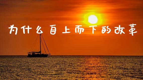 为什么自上而下的改革_https://wap.jnlaobingbanjia.com_财经资讯_第1张
