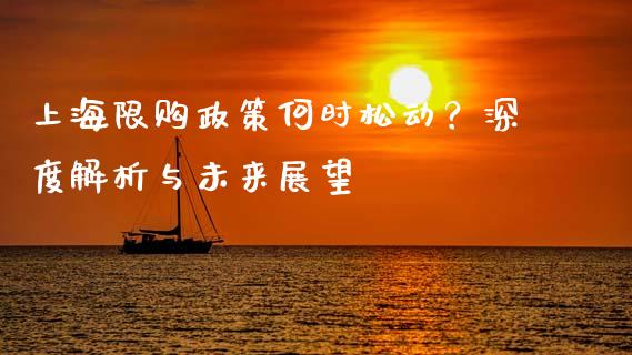 上海限购政策何时松动？深度解析与未来展望_https://wap.jnlaobingbanjia.com_财经资讯_第1张