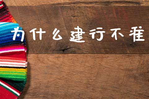 为什么建行不准_https://wap.jnlaobingbanjia.com_金融理财_第1张