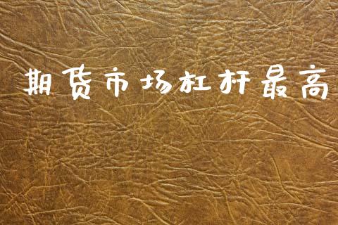 期货市场杠杆最高_https://wap.jnlaobingbanjia.com_金融理财_第1张