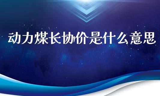 动力煤长协价是什么意思_https://wap.jnlaobingbanjia.com_财经资讯_第1张