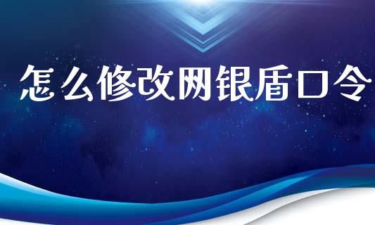 怎么修改网银盾口令_https://wap.jnlaobingbanjia.com_财经资讯_第1张