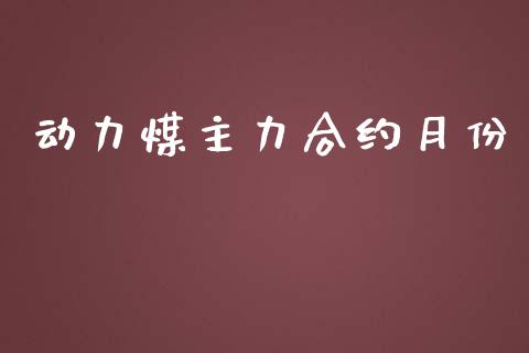 动力煤主力合约月份_https://wap.jnlaobingbanjia.com_财经资讯_第1张