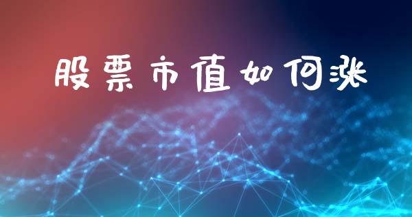 股票市值如何涨_https://wap.jnlaobingbanjia.com_金融理财_第1张