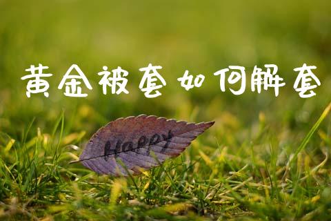 黄金被套如何解套_https://wap.jnlaobingbanjia.com_股市行情_第1张