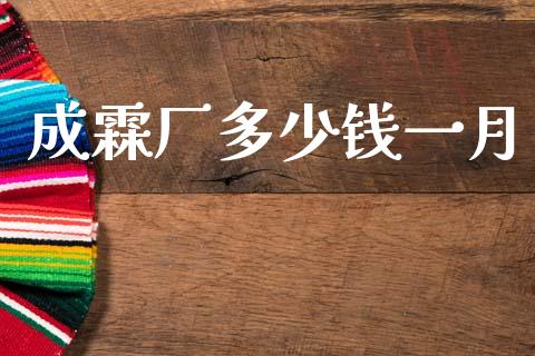 成霖厂多少钱一月_https://wap.jnlaobingbanjia.com_基金分析_第1张