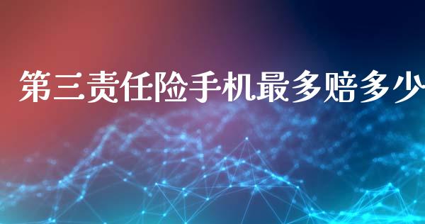 第三责任险手机最多赔多少_https://wap.jnlaobingbanjia.com_财务管理_第1张