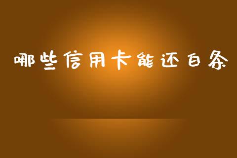 哪些信用卡能还白条_https://wap.jnlaobingbanjia.com_基金分析_第1张