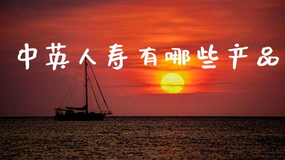 中英人寿有哪些产品_https://wap.jnlaobingbanjia.com_股市行情_第1张