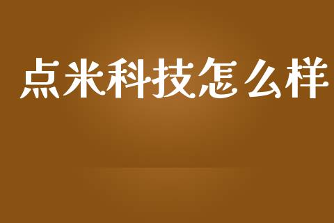 点米科技怎么样_https://wap.jnlaobingbanjia.com_基金分析_第1张