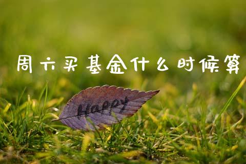 周六买基金什么时候算_https://wap.jnlaobingbanjia.com_股市行情_第1张