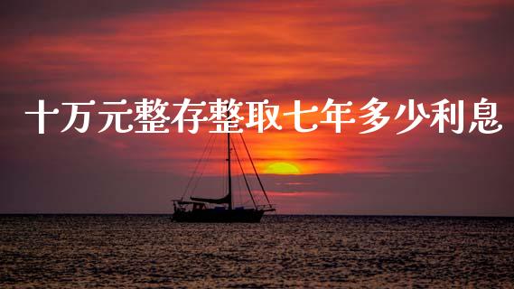 十万元整存整取七年多少利息_金融理财_第1张_财经资讯_股市行情_财务管理_金融理财 十万元整存整取七年多少利息_https://wap.jnlaobingbanjia.com_金融理财_第1张
