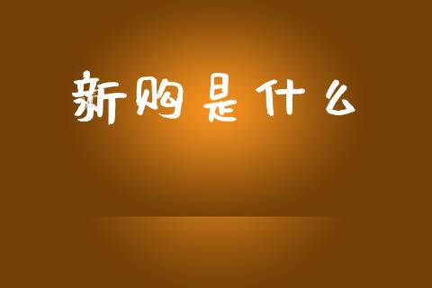 新购是什么_https://wap.jnlaobingbanjia.com_证券公告_第1张