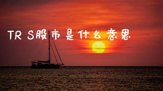 TR S股市是什么意思_https://wap.jnlaobingbanjia.com_基金分析_第1张