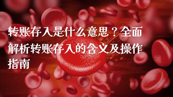 转账存入是什么意思？全面解析转账存入的含义及操作指南_https://wap.jnlaobingbanjia.com_证券公告_第1张