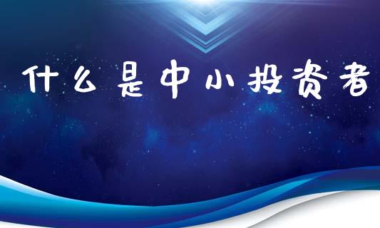什么是中小投资者_https://wap.jnlaobingbanjia.com_证券公告_第1张