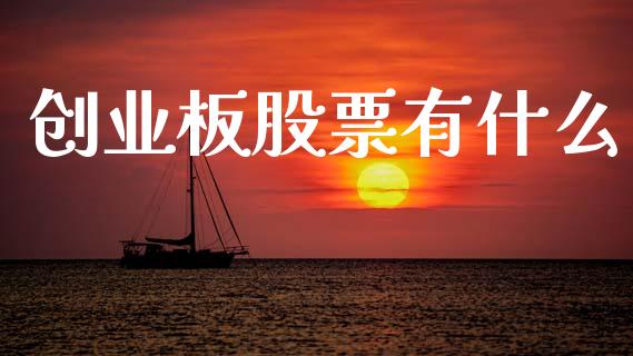创业板股票有什么_https://wap.jnlaobingbanjia.com_证券公告_第1张