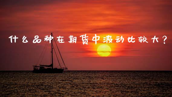 什么品种在期货中波动比较大？_https://wap.jnlaobingbanjia.com_财经资讯_第1张