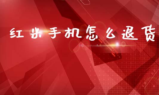 红米手机怎么退货_https://wap.jnlaobingbanjia.com_股市行情_第1张