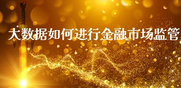 大数据如何进行金融市场监管_https://wap.jnlaobingbanjia.com_财经资讯_第1张