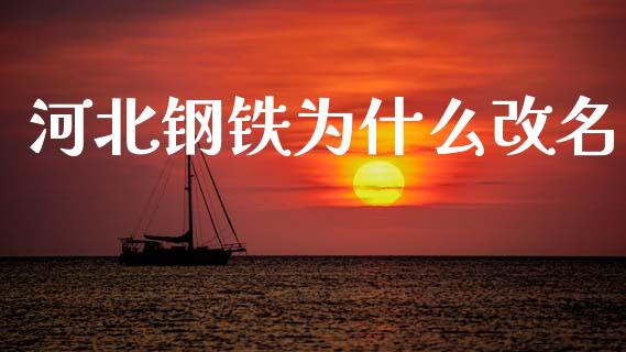 河北钢铁为什么改名_https://wap.jnlaobingbanjia.com_金融理财_第1张