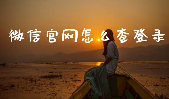微信官网怎么查登录_https://wap.jnlaobingbanjia.com_证券公告_第1张