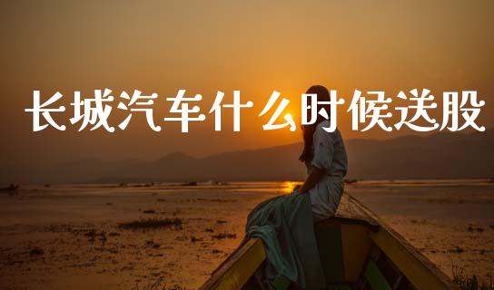 长城汽车什么时候送股_https://wap.jnlaobingbanjia.com_金融理财_第1张