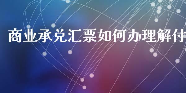 商业承兑汇票如何办理解付_https://wap.jnlaobingbanjia.com_证券公告_第1张