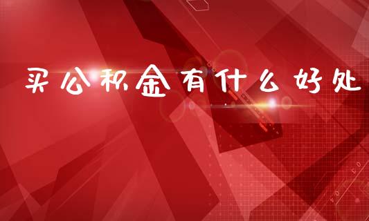 买公积金有什么好处_https://wap.jnlaobingbanjia.com_证券公告_第1张