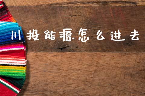 川投能源怎么进去_https://wap.jnlaobingbanjia.com_财经资讯_第1张