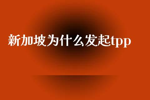 新加坡为什么发起tpp_https://wap.jnlaobingbanjia.com_财务管理_第1张