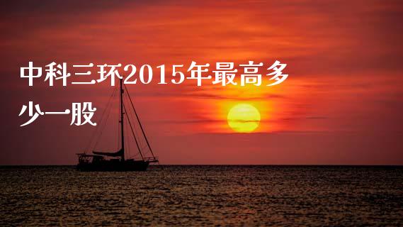 中科三环2015年最高多少一股_https://wap.jnlaobingbanjia.com_财务管理_第1张