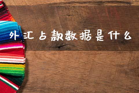 外汇占款数据是什么_https://wap.jnlaobingbanjia.com_财经资讯_第1张