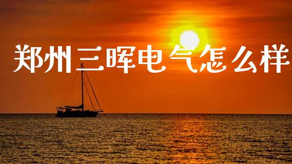 郑州三晖电气怎么样_https://wap.jnlaobingbanjia.com_股市行情_第1张
