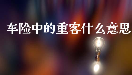 车险中的重客什么意思_https://wap.jnlaobingbanjia.com_金融理财_第1张