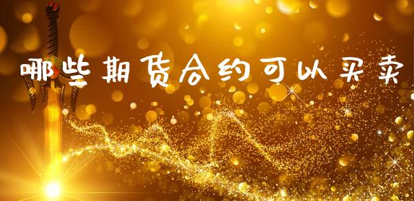 哪些期货合约可以买卖_https://wap.jnlaobingbanjia.com_证券公告_第1张