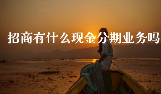 招商有什么现金分期业务吗_https://wap.jnlaobingbanjia.com_财务管理_第1张