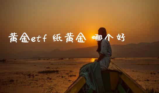 黄金etf 纸黄金 哪个好_https://wap.jnlaobingbanjia.com_财经资讯_第1张