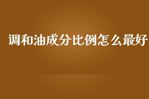 调和油成分比例怎么最好_证券公告_第1张_财经资讯_股市行情_财务管理_金融理财 调和油成分比例怎么最好_https://wap.jnlaobingbanjia.com_证券公告_第1张